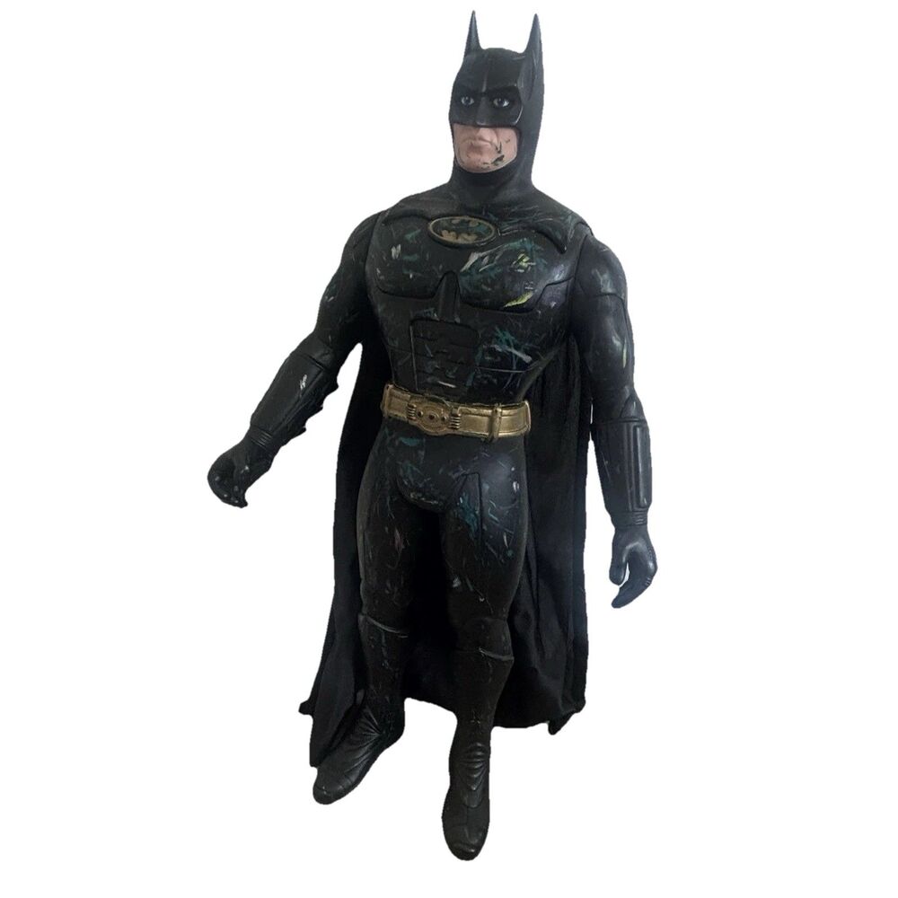 VTG 1992 DC Comics Batman Action Figure 15" Large Kenner Style Fabric Cape 90s